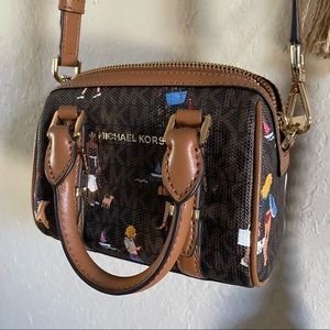 Michael Kors Bedford Legacy Extra-Small Jet Set Girls Duffle Crossbody Bag